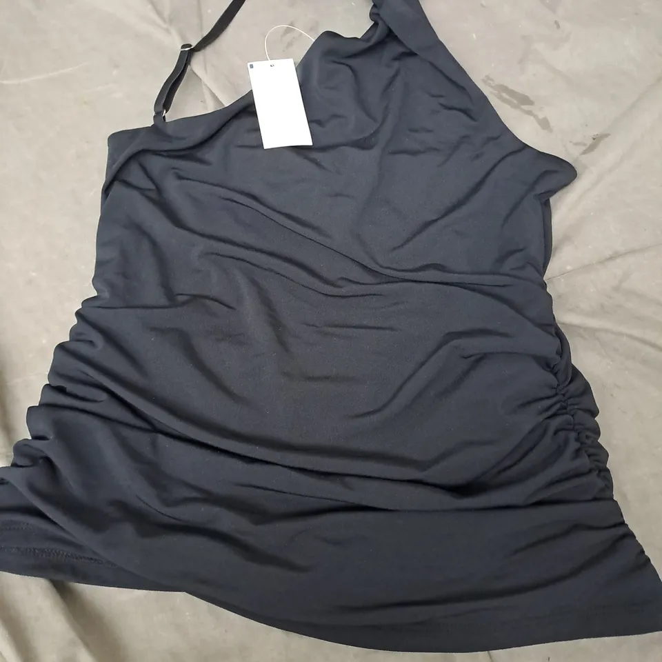 ABERCROMBIE & FITCH SMALL BLACK RUCHED TOP 