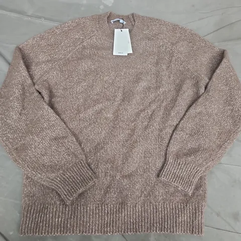 MNG WOOL SWEATER IN BROWN - MEDIUM