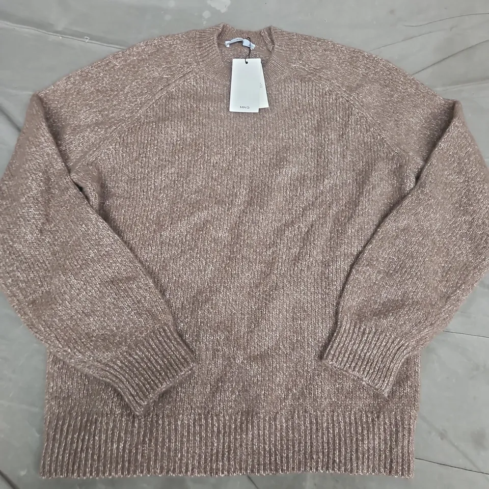 MNG WOOL SWEATER IN BROWN - MEDIUM
