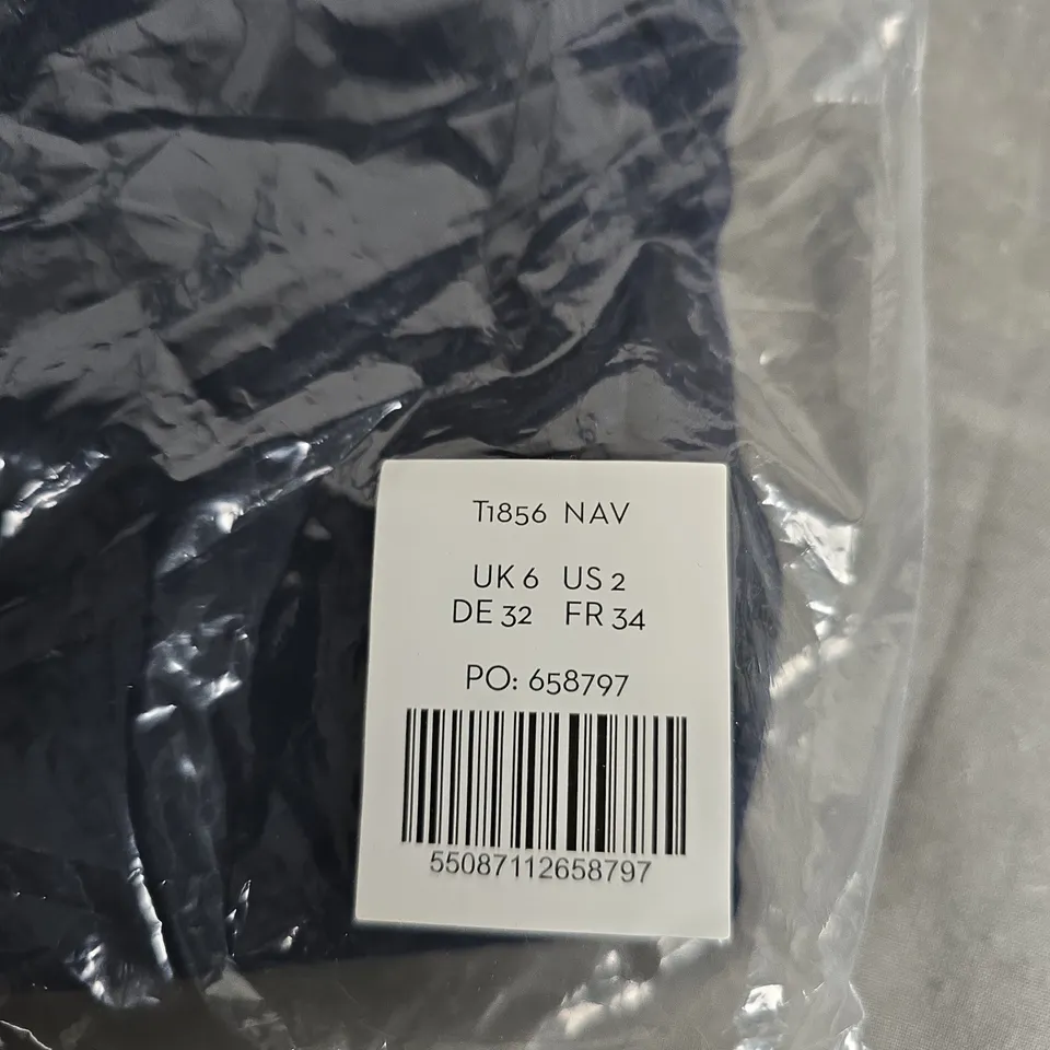 BODEN NAVY MAISY RIKRAK TRIM TOP – UK 6 (US 2) 