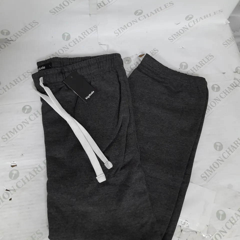 BIGDUDE SWEATPANTS IN CHARCOAL MARL SIZE 2XL
