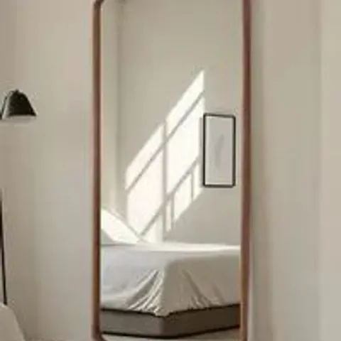 BOXED YEARN MIRRORS SHERWOOD CURVED WALNUT FULL LENGTH MIRROR