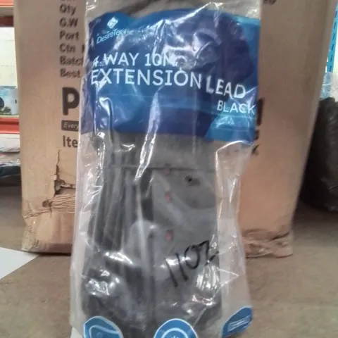 BAGGED 10M 4 WAY EXTENSION LEAD