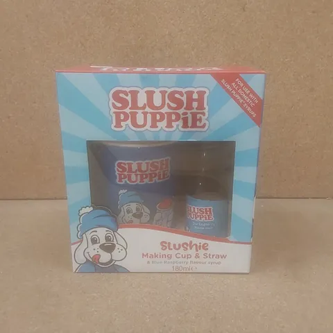 SET OF 6 BRAND NEW BOXED SLUSH PUPPIE BLUE RASPBERRY MAKING CUP SETS // BEST BEFORE: 09/2025