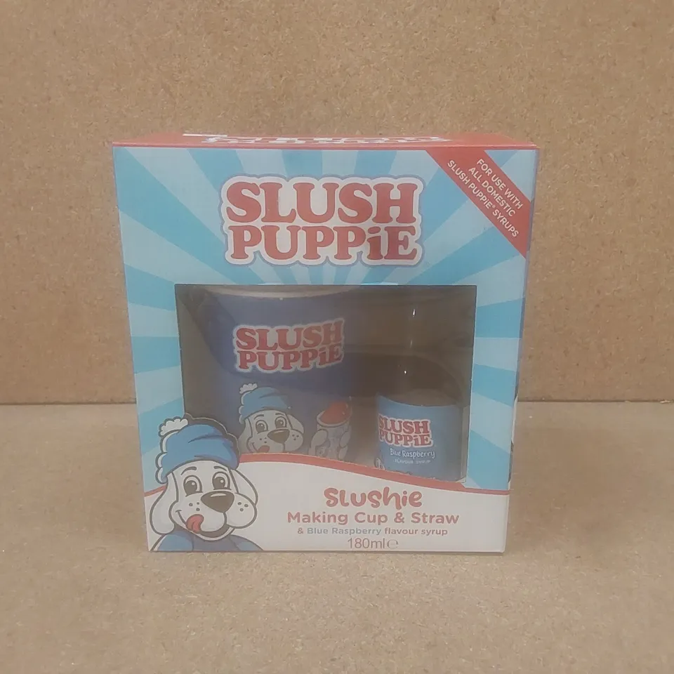 SET OF 6 BRAND NEW BOXED SLUSH PUPPIE BLUE RASPBERRY MAKING CUP SETS // BEST BEFORE: 09/2025