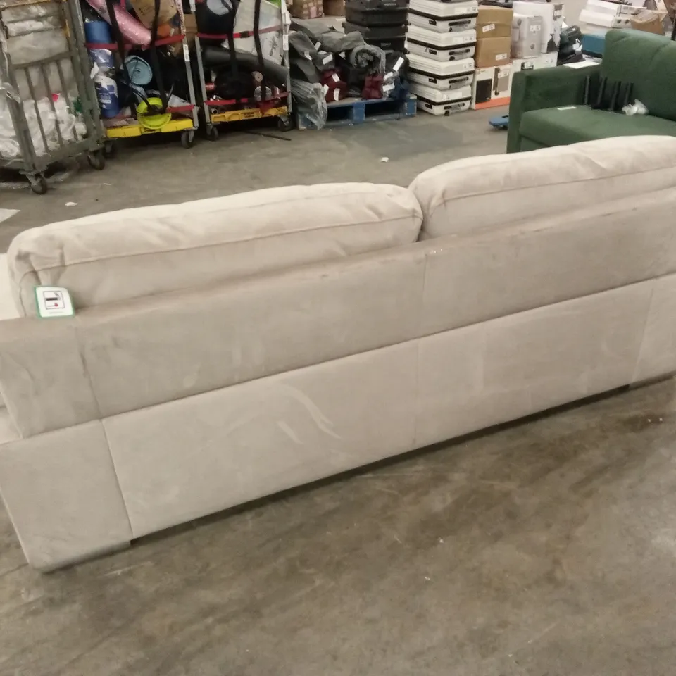 KANSAS 3 SEATER SOFA, CHAMPAGNE CLASSIC VELVET