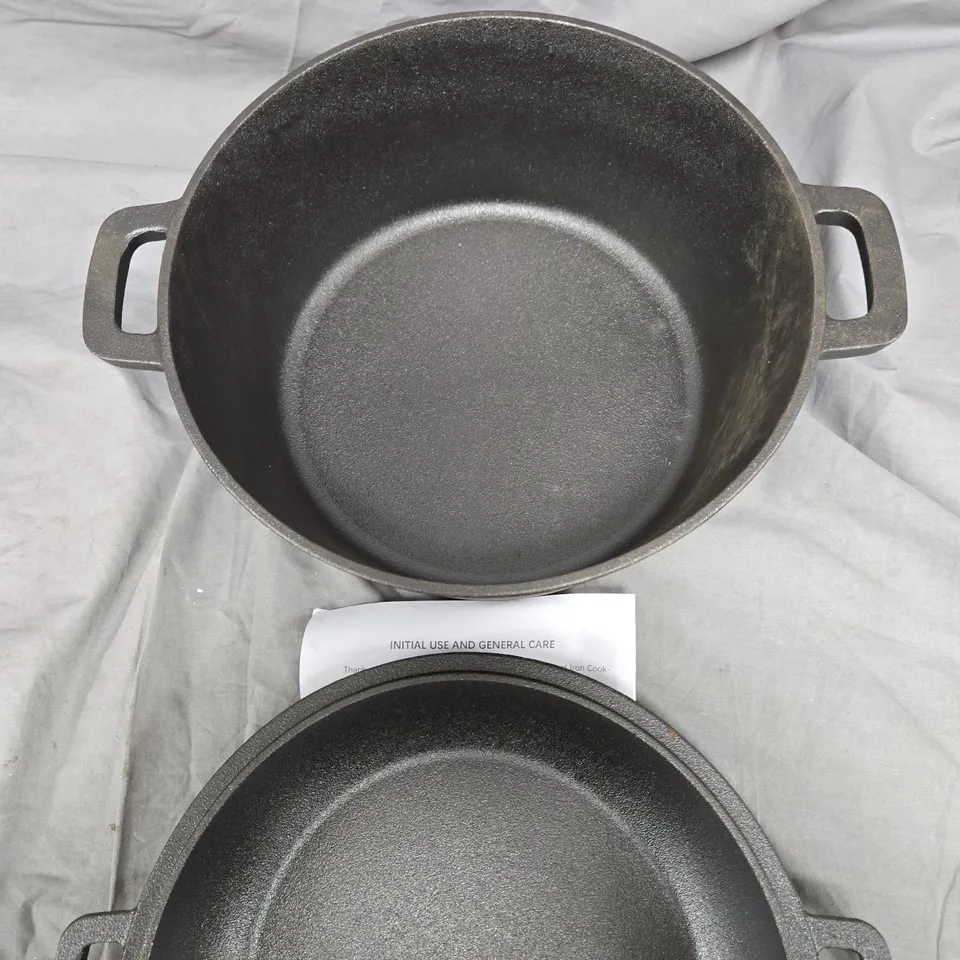 UNBRANDED CAST IRON COOKING POT