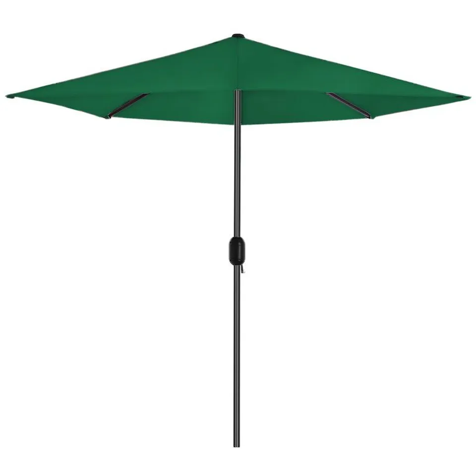 BOXED HADRIAN 2.7M FABRIC PARASOL - DARK GREEN