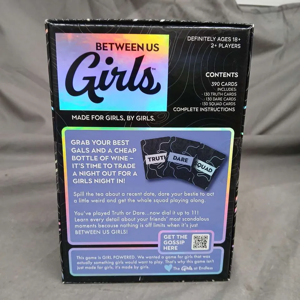 SEALED BETWEEN US GIRLS CARD GAME AGE 18+