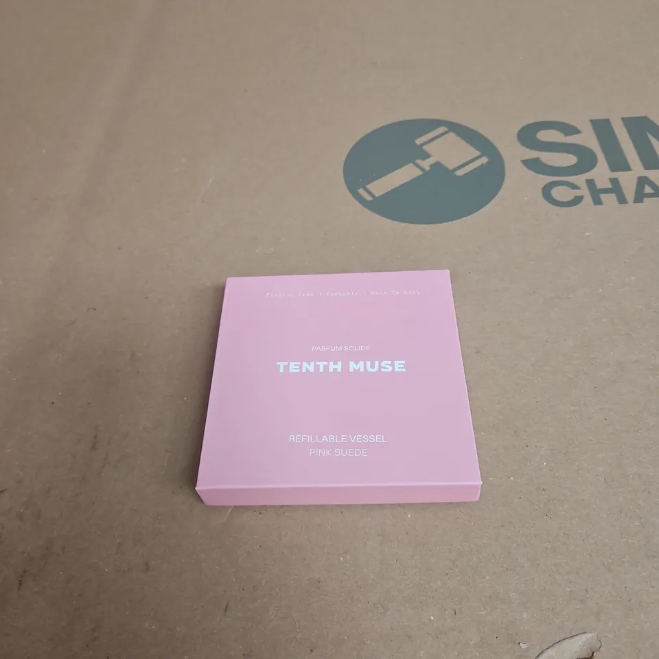TENTH MUSE REFILLABLE VESSEL PINK SUEDE PARFUM SOLIDE FOR SCENT