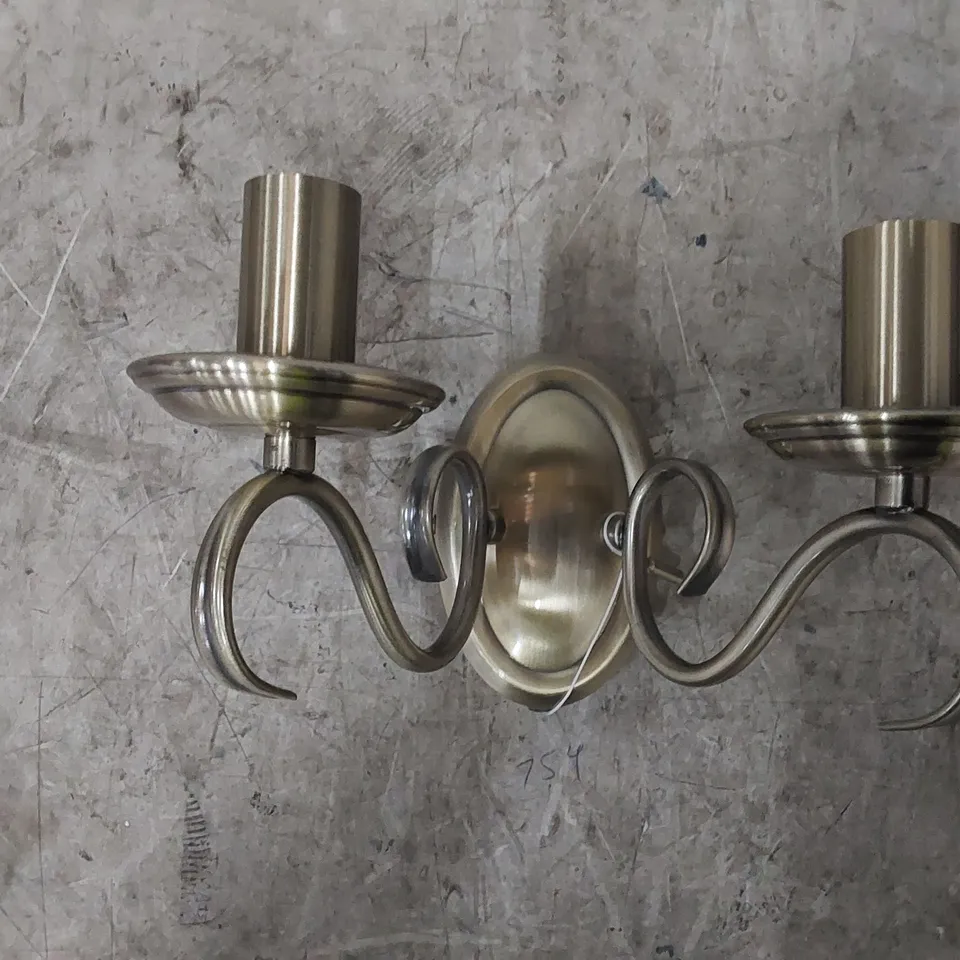 LEWISBORO 2 LIGHT DIMMABLE CANDLE WALL LIGHT (1 BOX)