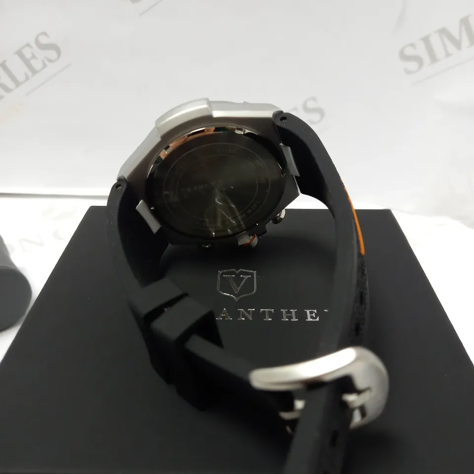 VONLANTHEN TRIPLE DIAL RUBBER STRAP WATCH