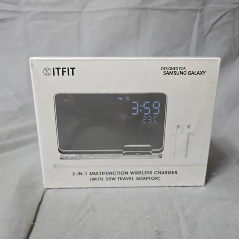 ITFIT 3-IN-1 MULTIFUNCTION WIRELESS CHARGER FOR SAMSUNG GALAXY - BOXED WITH 30W TRAVEL ADAPTOR