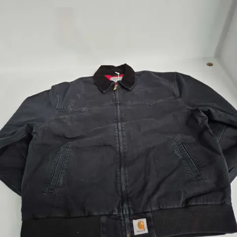 CARHARTT SANTA FE JACKET – BLACK GRIND WASH, XL (WIP)