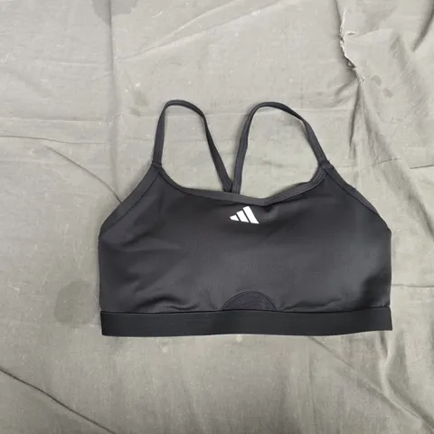 ADIDAS TRAINING LOW SUPPORT BRA – BLACK – UK M