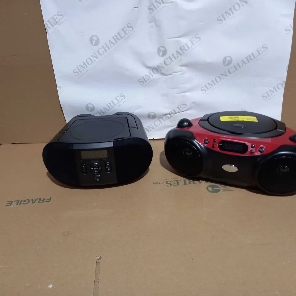 2 ASSORTED CD BOOMBOXES