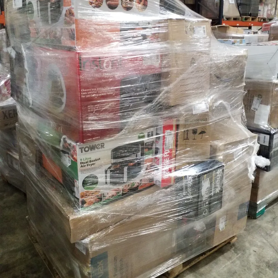 PALLET OF APPROXIMATELY 31 UNPROCESSED RAW RETURN HOUSEHOLD AND ELECTRICAL GOODS TO INCLUDE;