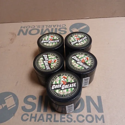 BOX OF APPROXIMATELY 30 X COCK GREASE EXTRA STIFF HAIR POMADE 50G