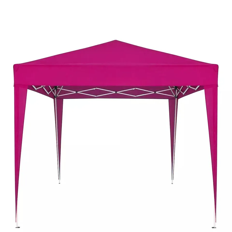 BOXED LARGE POP UP GAZEBO 2.5M X 2.5M - PINK - STURDY METAL FRAME [COLLECTION ONLY] RRP £109.99