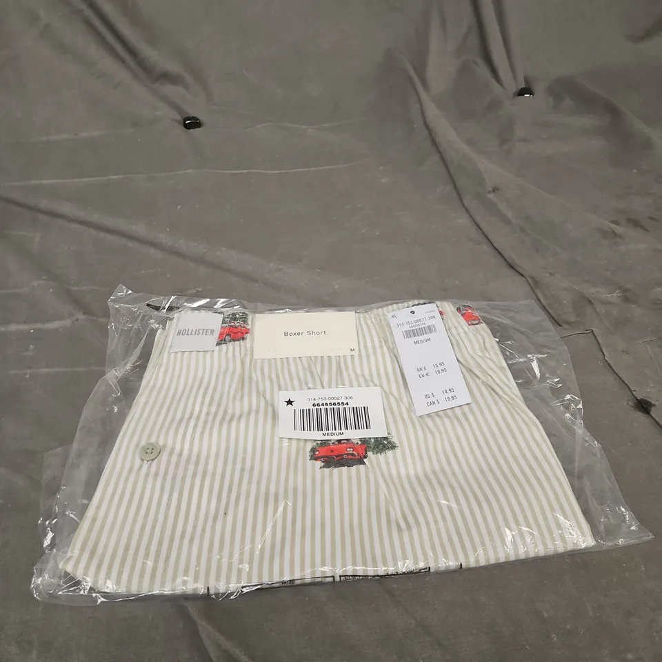 HOLLISTER BOXER SHORTS – STRIPE PATTERN, MEDIUM