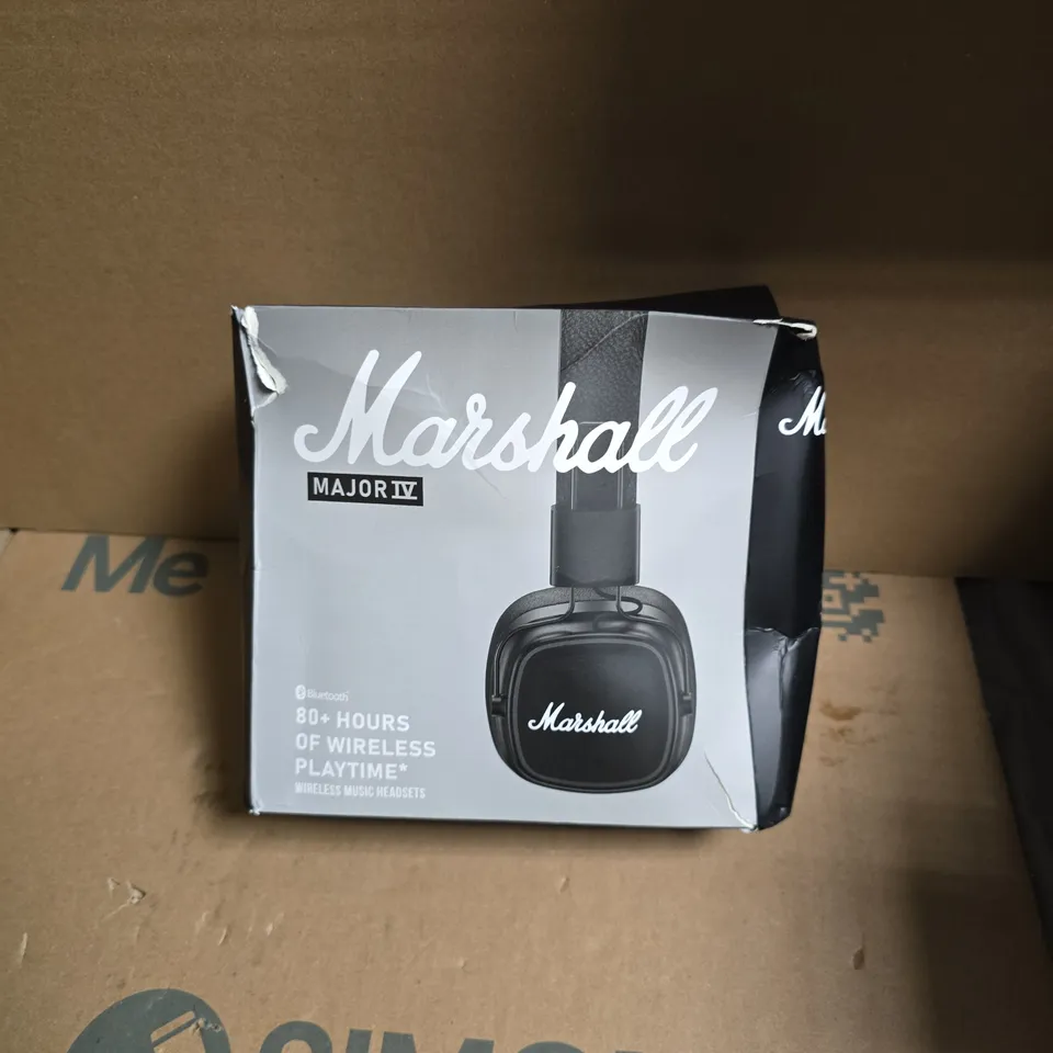MARSHALL MAJOR IV WIRELESS HEADPHONES (BLACK)