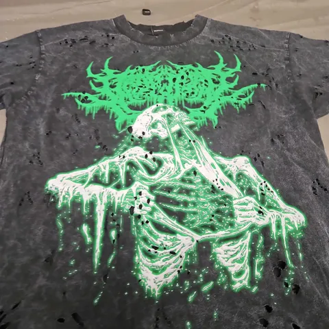 DROPDEAD GRAPHIC TEE - SIZE LARGE