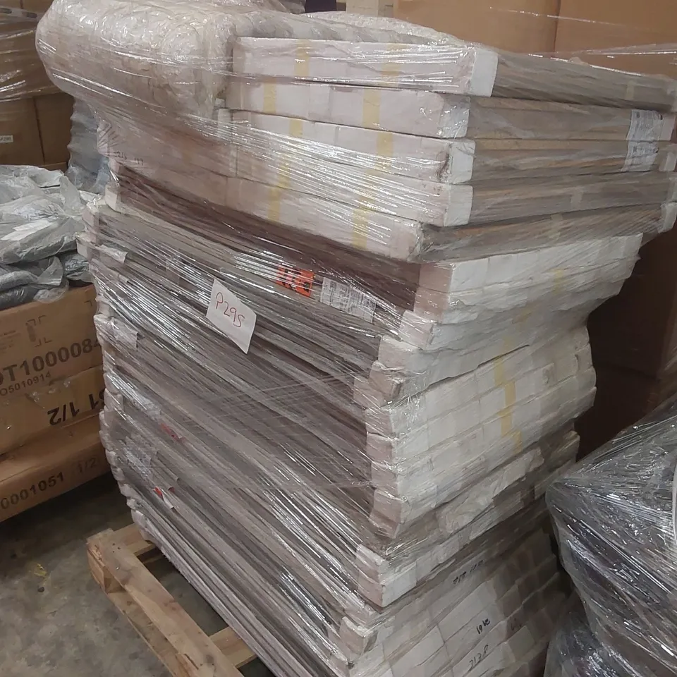 PALLET CONTAINING A LARGE QUANTITY OF ASSORTED FURNITURE PARTS INCLUDING: WARDROBE PANELS ECT