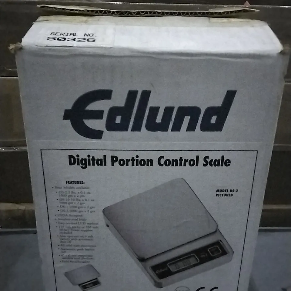 EDLUND DIGITAL PORTION CONTROL SCALE 