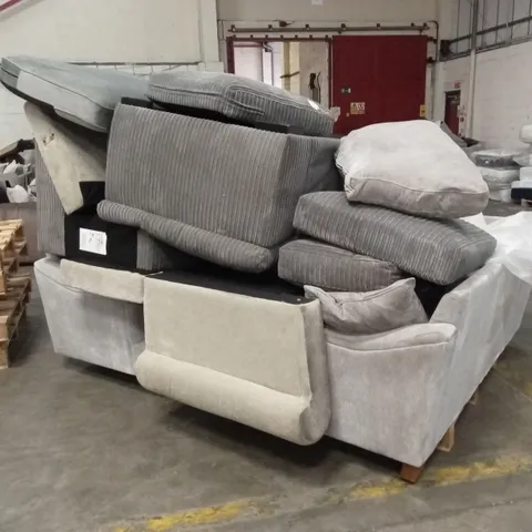 PALLET OF ASSORTED DESIGNER INCOMPLETE OR DAMAGED SOFA PARTS AND PIECES