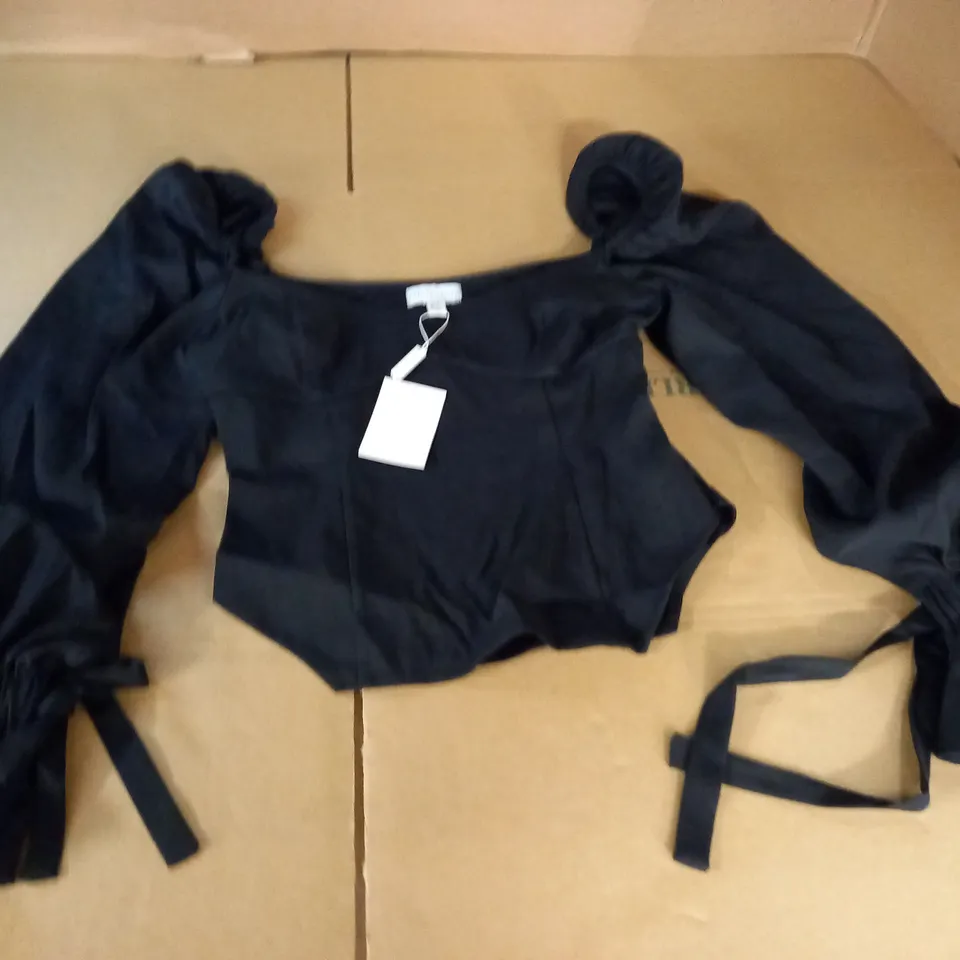 PRETTY LAVISH DUCHESS BALLOON SLEEVE BLOUSE - UK 10