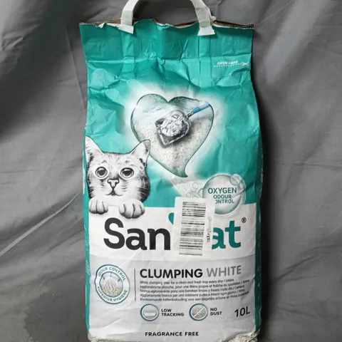 SANICAT CLUMPING CAT LITTER – 10L, FRAGRANCE FREE