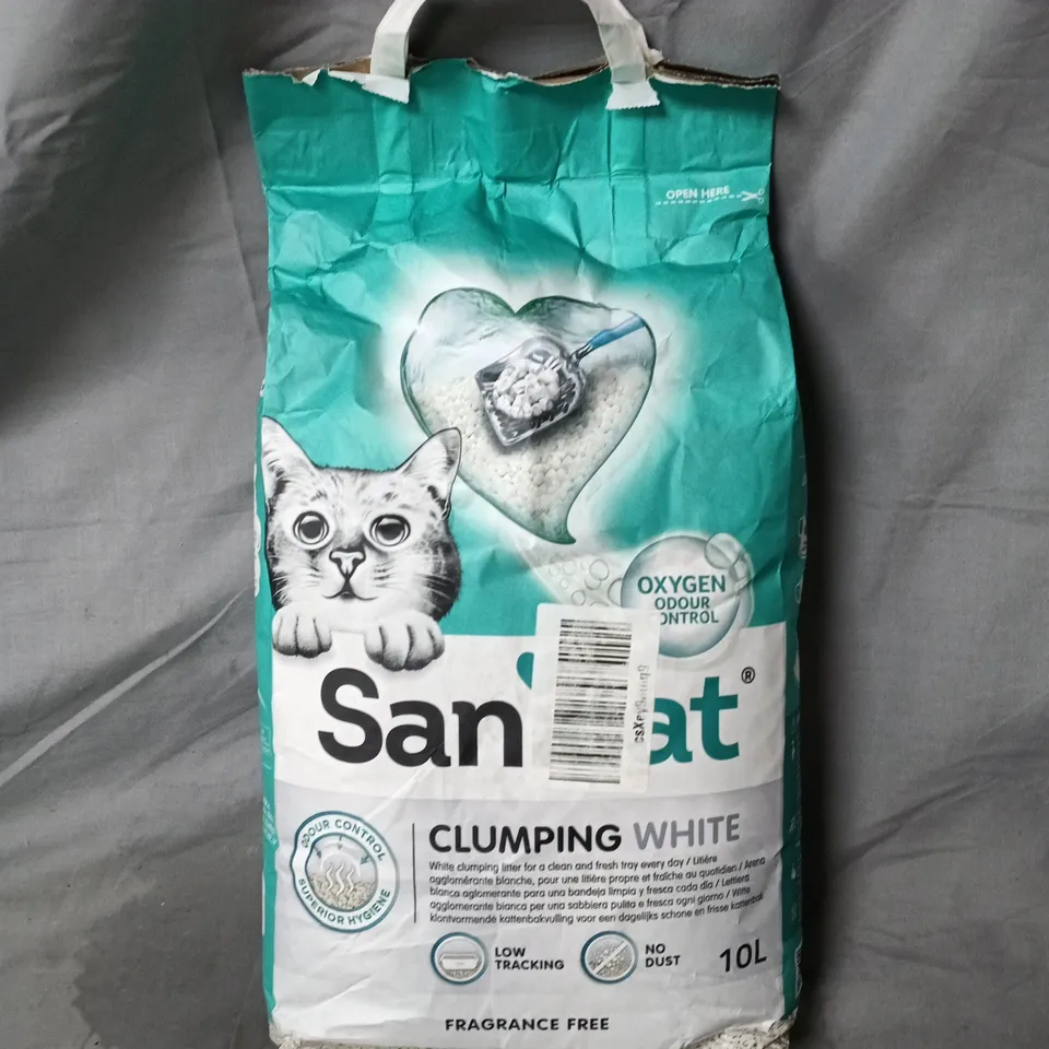 SANICAT CLUMPING CAT LITTER – 10L, FRAGRANCE FREE