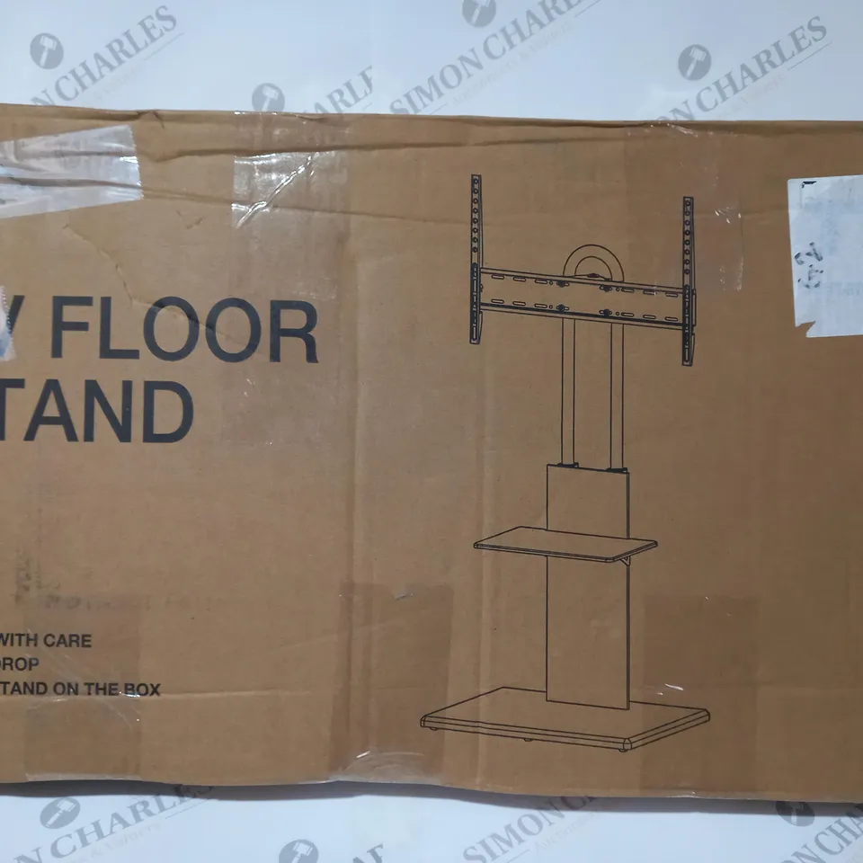 BOXED TTAP FS-2 TV FLOOR STAND IN BLACK 