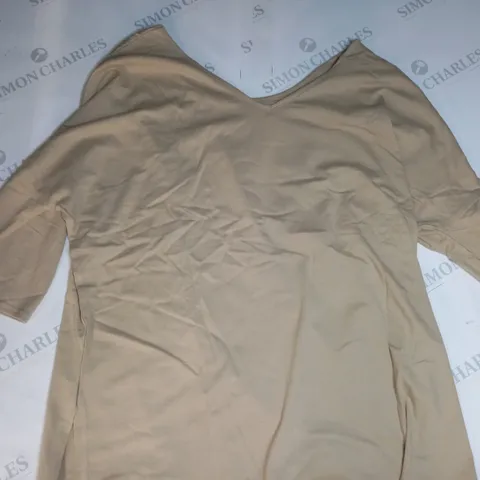 EMELIA COTTON 2-WAY TOP IN STONE SIZE L