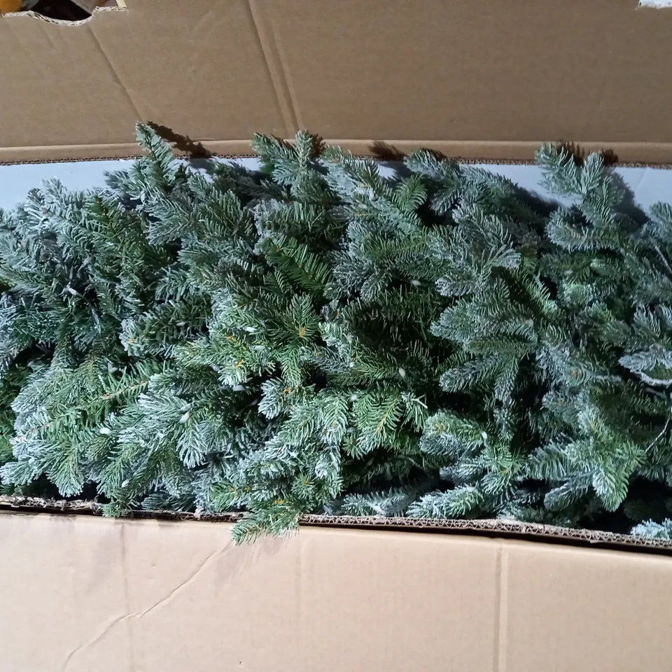 SANTA'S BEST 16 FUNCTION PRE-LIT DEWDROP CHRISTMAS TREE- 6FT SNOW KISS - COLLECTION ONLY