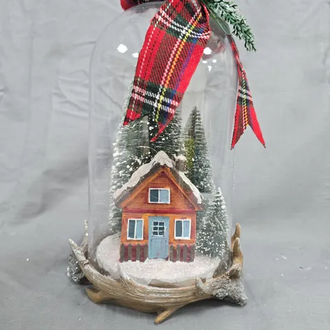CHRISTMAS MARKET LIGHT UP CHRISTMAS COTTAGE DOME