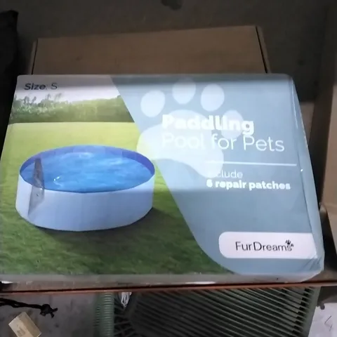 BOXED FURDREAMS PADDLING POOL FOR PETS INCLUDING PATCH REPAIR 