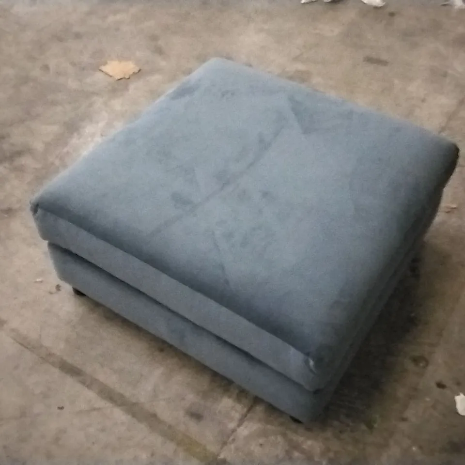 QUALITY BRITISH DESIGNED & MANUFACTURED G PLAN PETROL BLUE LARGE FOOTSTOOL