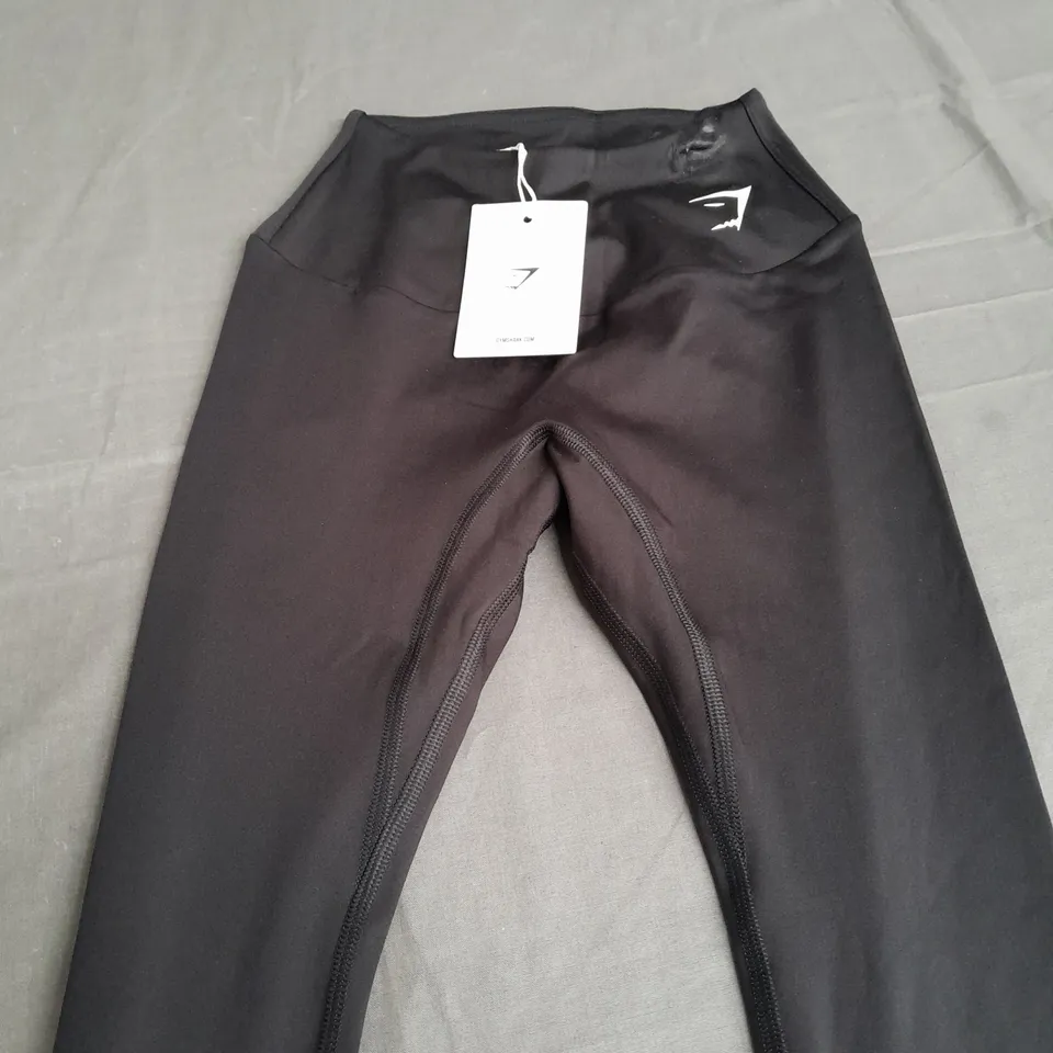 GYMSHARK TRAINING LEGGINGS IN BLACK - XS