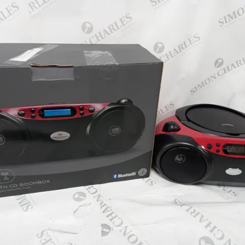 BOXED BLUETOOTH CD & FM RADIO BOOMBOX