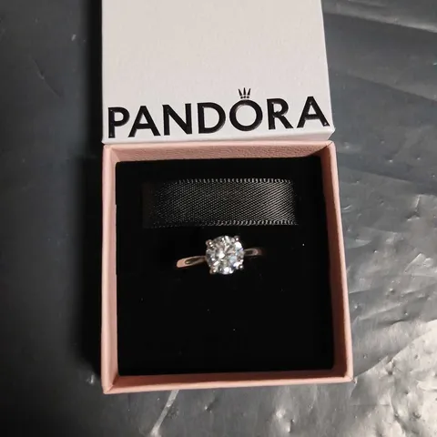 PANDORA RING WITH SOLITAIRE CRYSTAL – BOXED