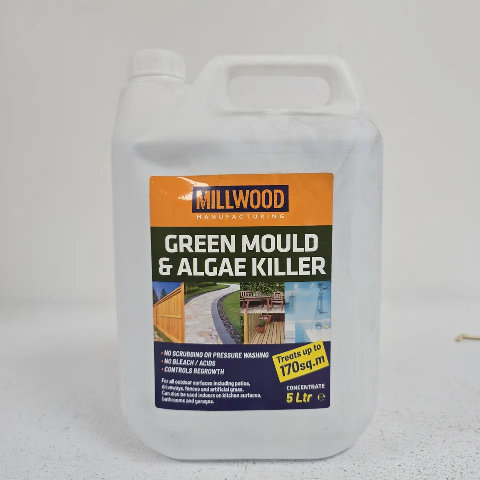 MILLWOOD GREEN MOULD & ALGAE KILLER – 5 LITRE