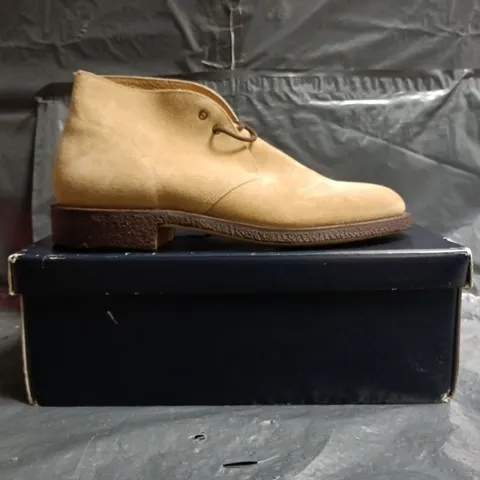 BOXED PAIR OF CHURCH'S SHOES IN SAHARA SIZE UNSPECIFIED
