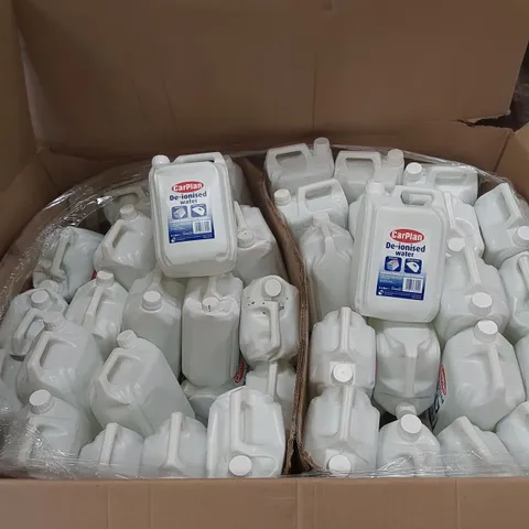 PALLET CONTAINING A LARGE QUANTITY OF CARPLAN DE-IONISED WATER 