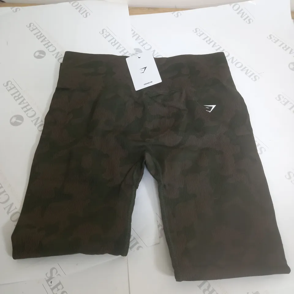 GYM SHARK ADAPT CAMO SEAMLESS LEGGINGS - L 