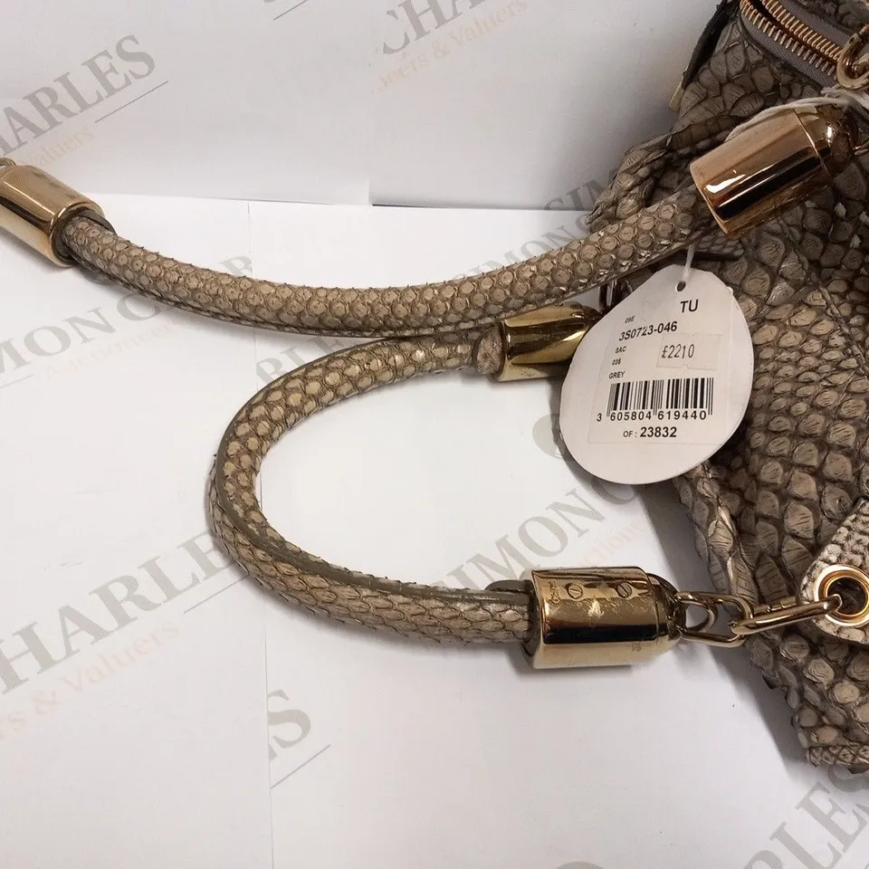 CHLOE GREY PYTHON HANDBAG
