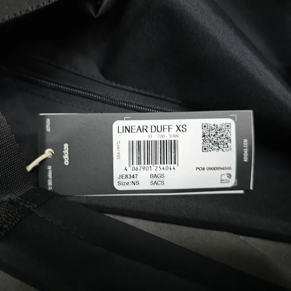 ADIDAS LINEAR DUFF XS DUFFEL BAG – BLACK