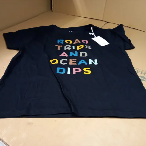PASSENGER BLACK/SLOGAN TEE - LARGE