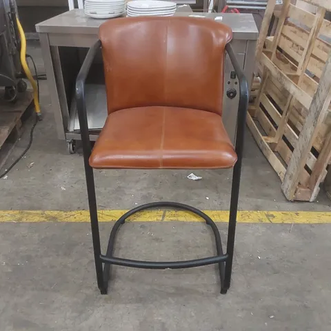 DESIGNER DEANSGATE LEATHER BAR CHAIR