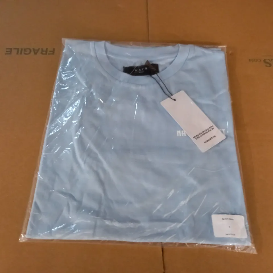 BAGGED NAYR BABY BLUE T-SHIRT - SMALL
